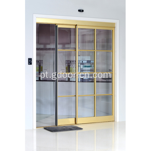 Sistemas de porta automática deslizante de vidro interior